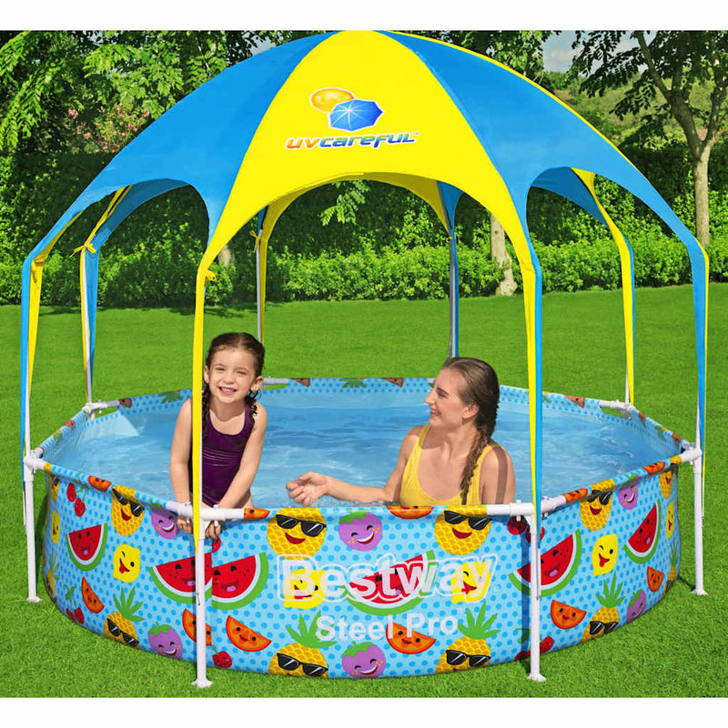 Afbeelding laden in galerijviewer, Bestway kinderzwembad steel pro uv careful bovengronds 244x51 cm