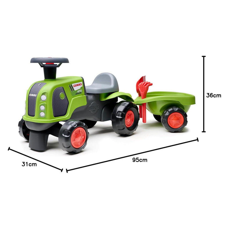 Afbeelding laden in galerijviewer, Claas arion 470 looptractor met trailer