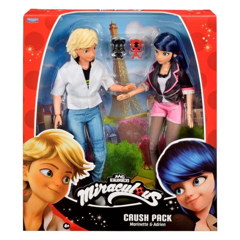 Afbeelding laden in galerijviewer, Bandai miraculous marinette adrien poppenset - 26 cm