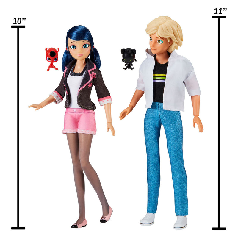 Afbeelding laden in galerijviewer, Bandai miraculous marinette adrien poppenset - 26 cm