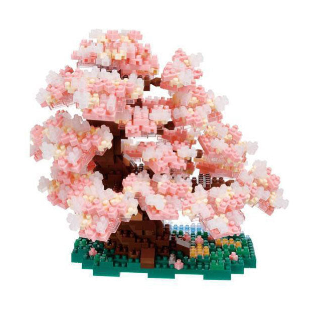 Afbeelding laden in galerijviewer, Bandai nanoblock bouwset luxe kersenbloesemboom - 990st.