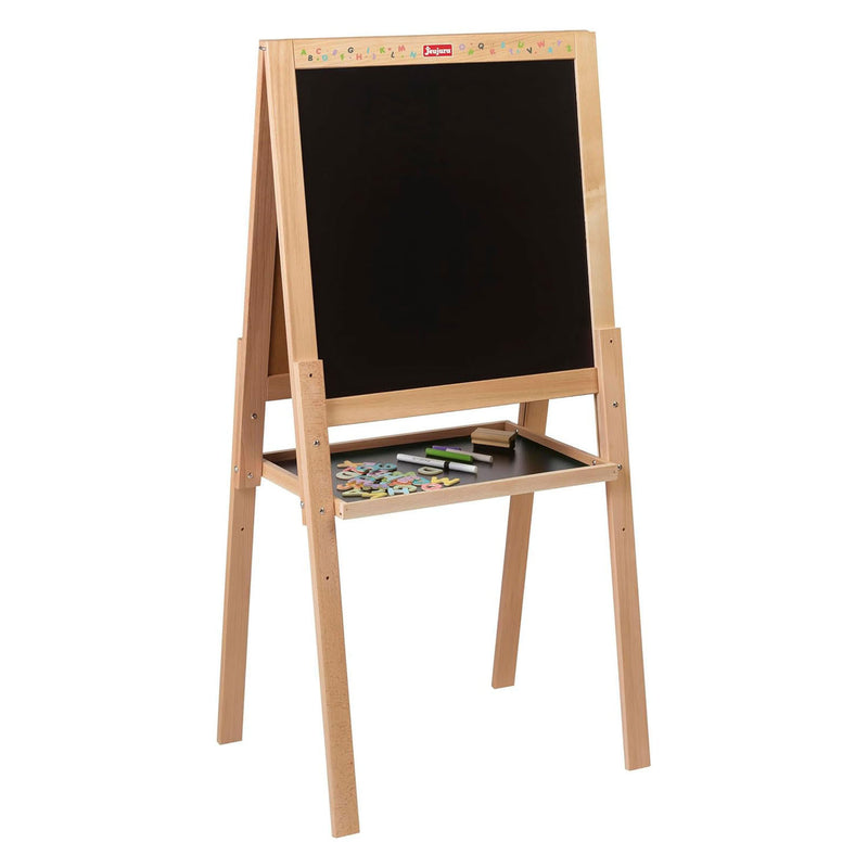 Afbeelding laden in galerijviewer, Jeujura houten dubbelzijdig krijt en whiteboard