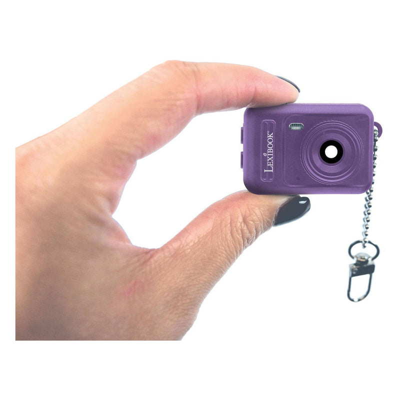 Afbeelding laden in galerijviewer, Lexibook sleutelhanger miniatuur digitale camera lichtroze met ingebouwd flashgeheugen