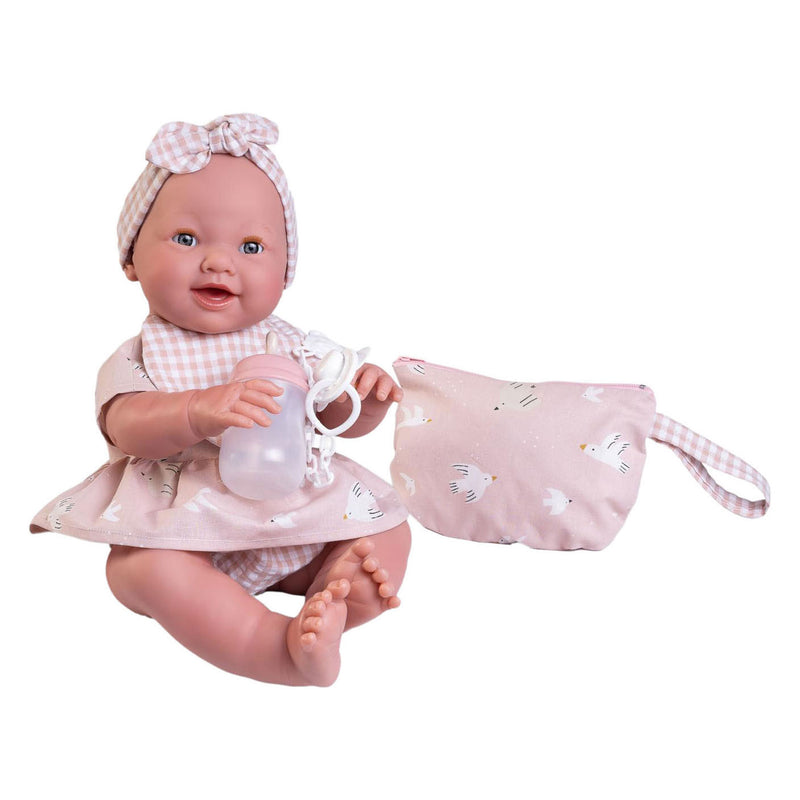 Afbeelding laden in galerijviewer, Mia newborn pop met toilettas - 42cm