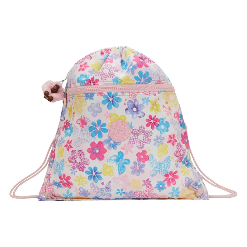 Afbeelding laden in galerijviewer, Kipling supertaboo gymtas - flower stamp