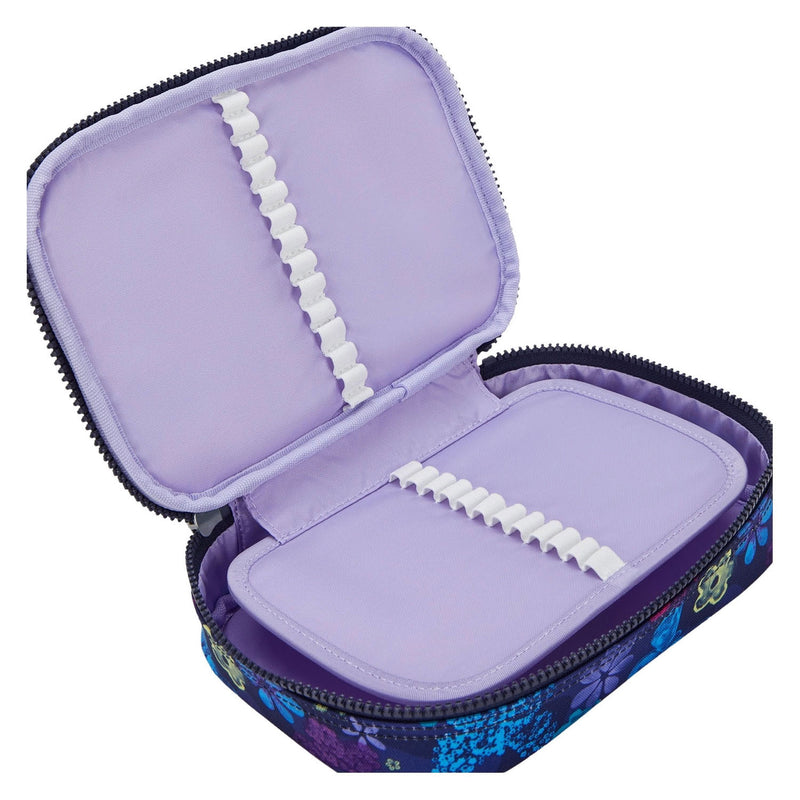 Afbeelding laden in galerijviewer, Kipling 100 pens etui - dark flower stamp
