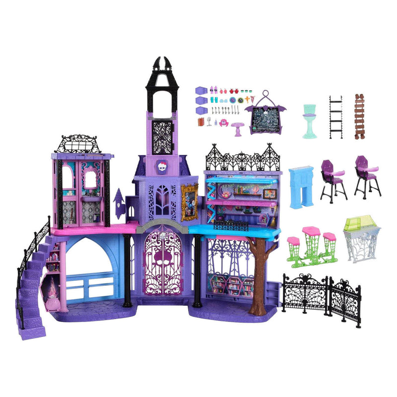 Afbeelding laden in galerijviewer, Mattel haunted high school poppenhuis - 35dlg.