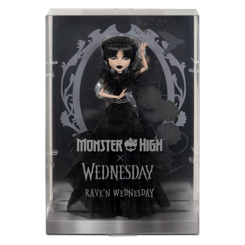 Afbeelding laden in galerijviewer, Mattel monster high wednesday raven dress modepop
