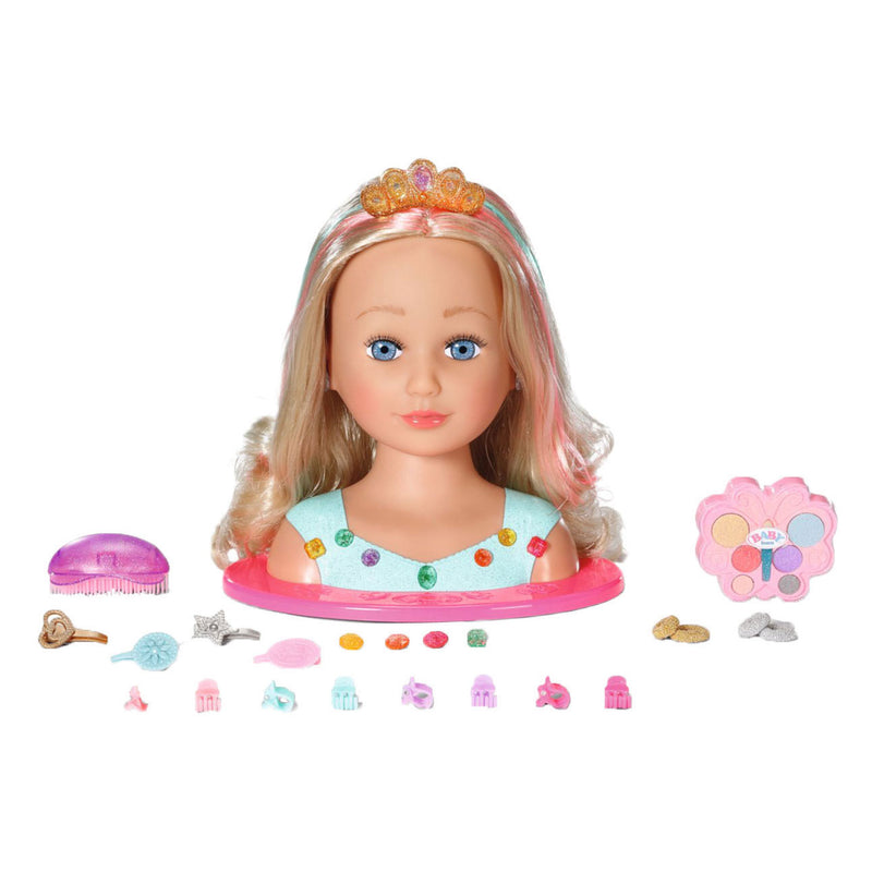 Afbeelding laden in galerijviewer, Zapf creation baby born styling make-up en kaphoofd prinses - 27cm