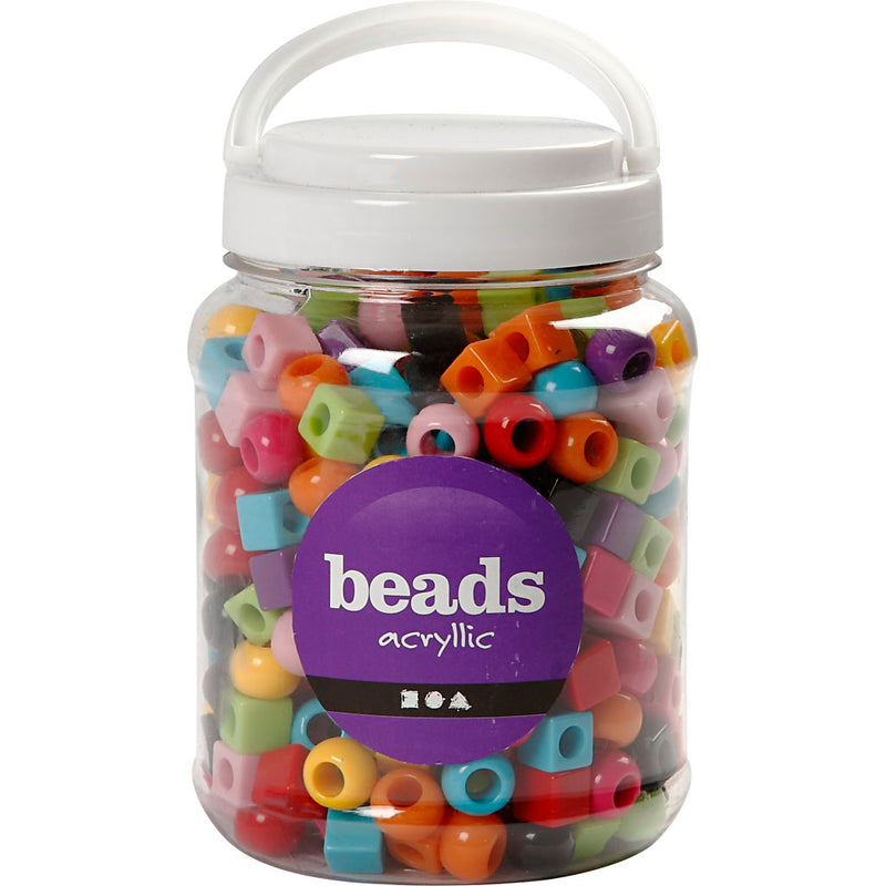 Afbeelding laden in galerijviewer, Https: www.cchobby.nl plastic-kralen-afm-11-mm-gatgrootte-7-mm-ca-330-stuk-diverse-kleuren-420-gr-700-ml-1-doosje