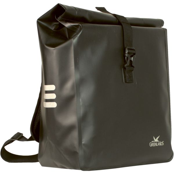 Afbeelding laden in galerijviewer, Greenlands 100% waterproof rugzak fietstas 23 liter 31 x 50 x 15 cm - zwart