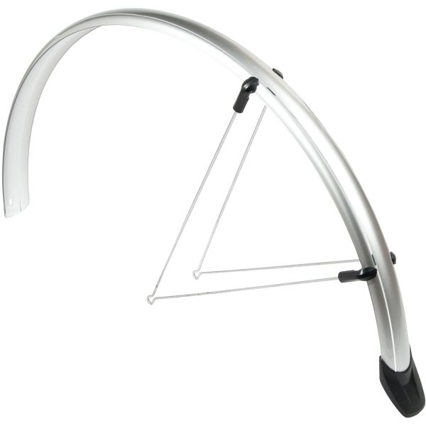 Afbeelding laden in galerijviewer, spatbordenset Rapido 28 inch 46 mm kunststof zilver