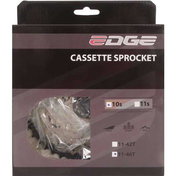 Afbeelding laden in galerijviewer, Edge cassette 10 speed cs-m6010 11-46t -zilver zwart