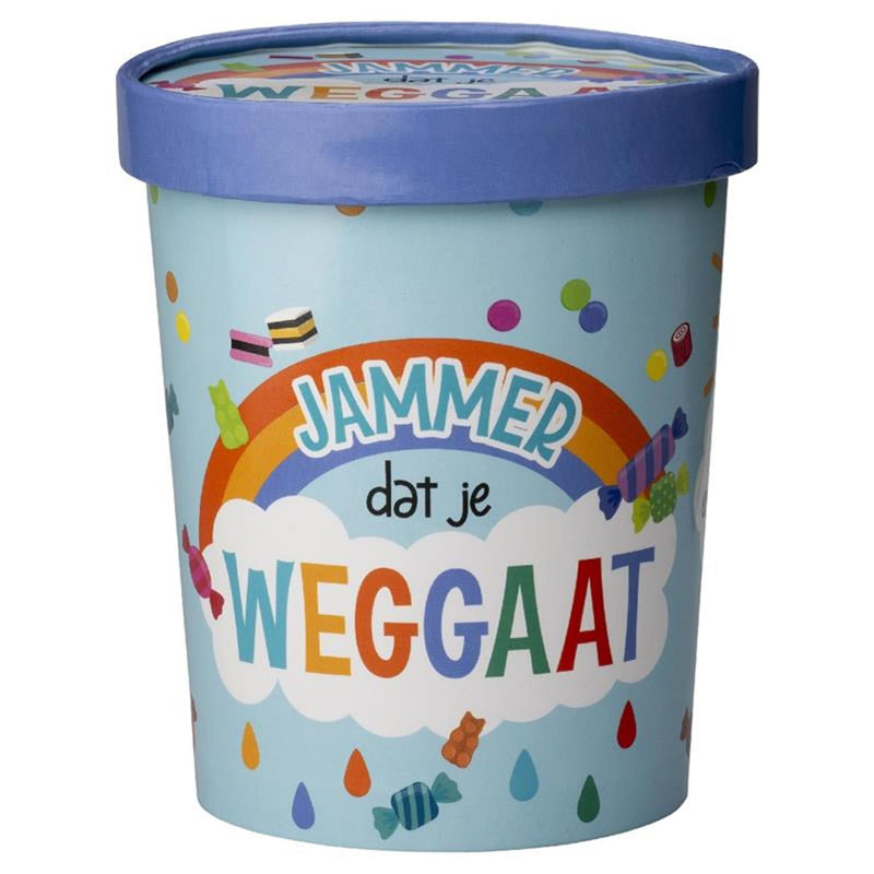 Afbeelding laden in galerijviewer, Paperdreams snoepbeker ã˜12x14cm - jammer dat je weggaat
