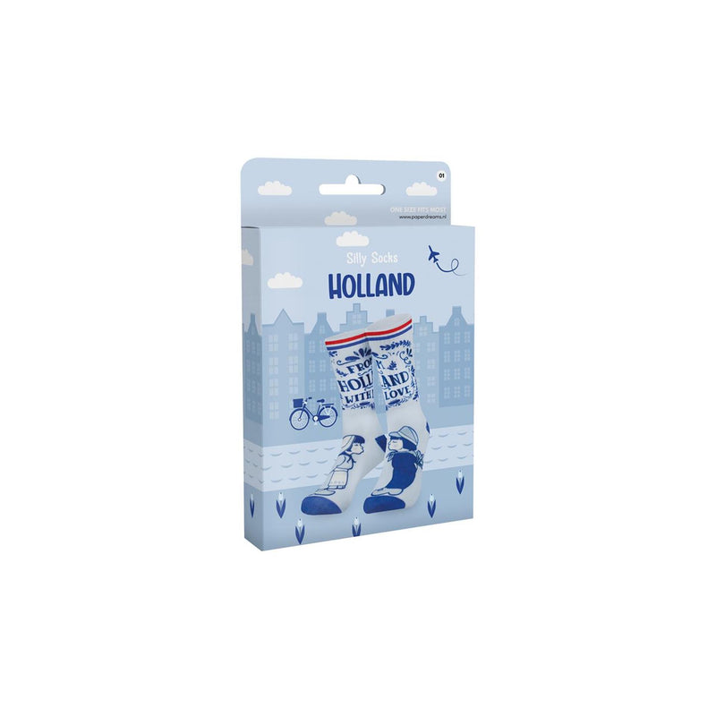 Afbeelding laden in galerijviewer, Paperdreams silly socks - holland - polyester