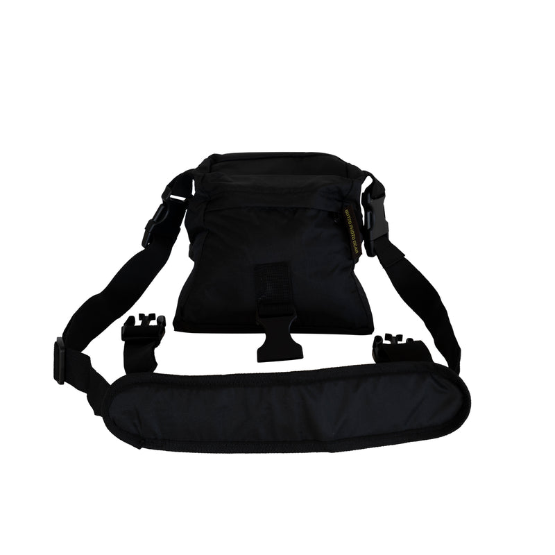 Afbeelding laden in galerijviewer, Buteo photo gear bean bag 1 zadelmodel zwart met draagriem