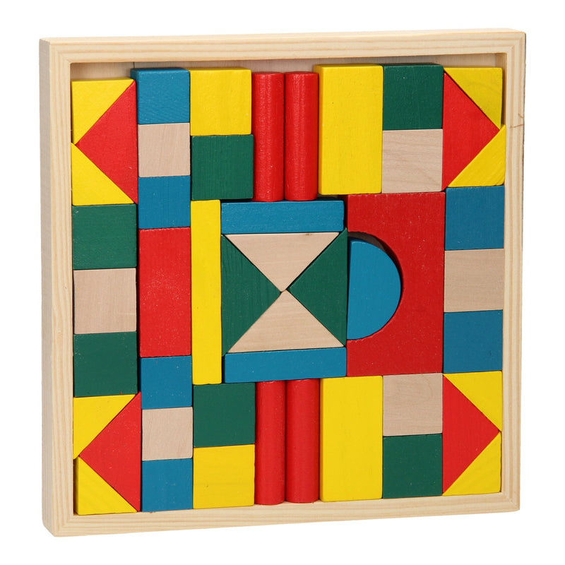 Afbeelding laden in galerijviewer, Houten bouwblokken, 48dlg.