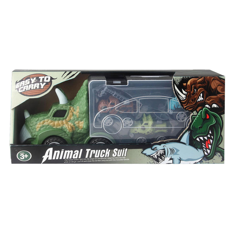 Afbeelding laden in galerijviewer, Dino transporter met monstertrucks