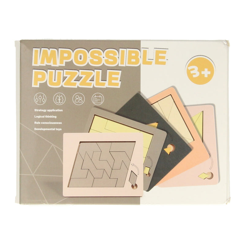 Afbeelding laden in galerijviewer, Lobbes houten impossible denkpuzzel