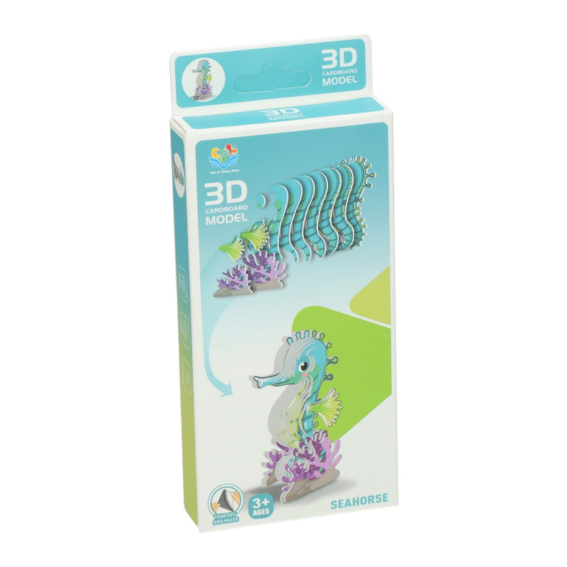 Afbeelding laden in galerijviewer, Diy 3d model puzzel - zeepaard