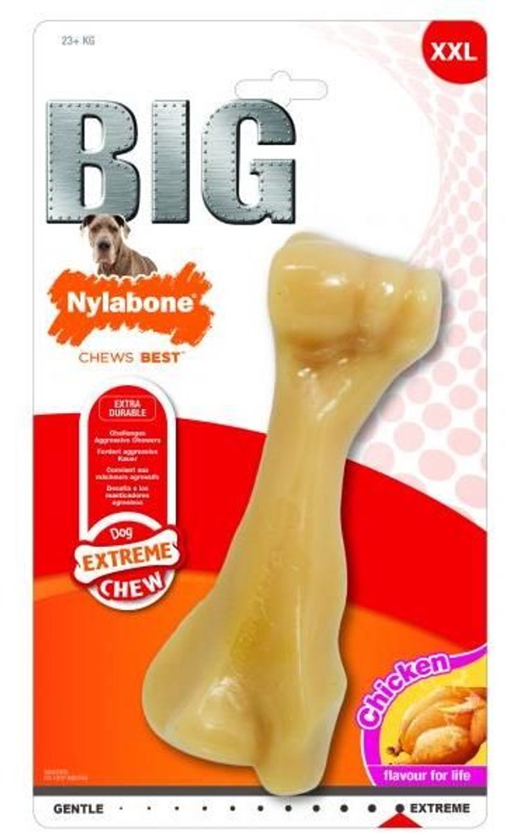 Afbeelding laden in galerijviewer, Nylabone power chew harde bijters kipsmaak