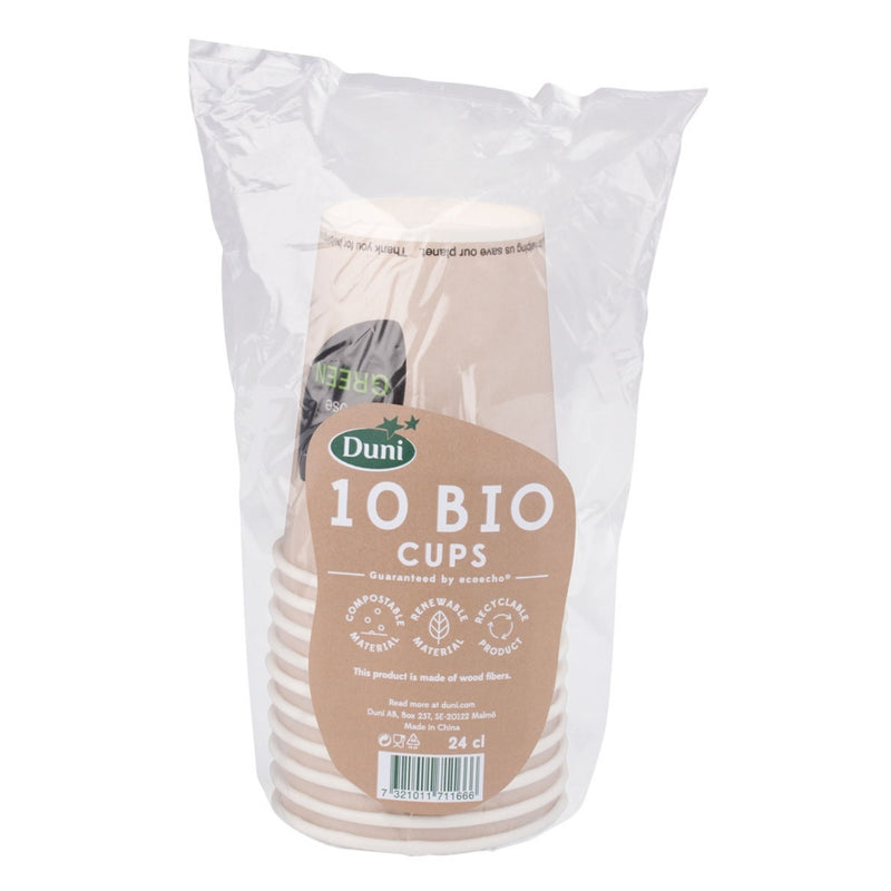 Afbeelding laden in galerijviewer, Duni bio wegwerp bekers you chose green 240 ml 10 stuks