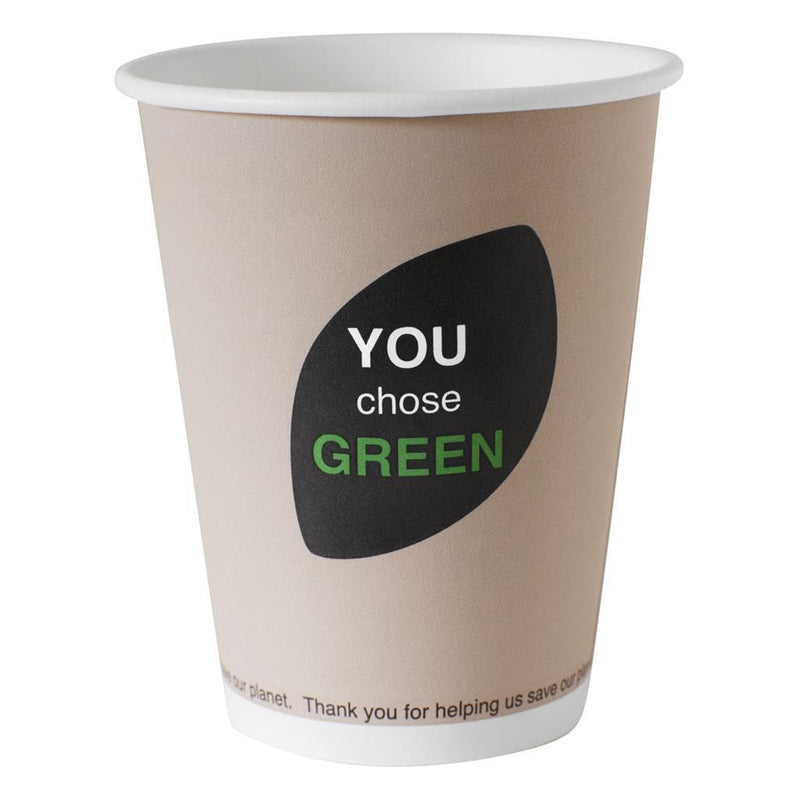 Afbeelding laden in galerijviewer, Duni bio wegwerp bekers you chose green 240 ml 10 stuks