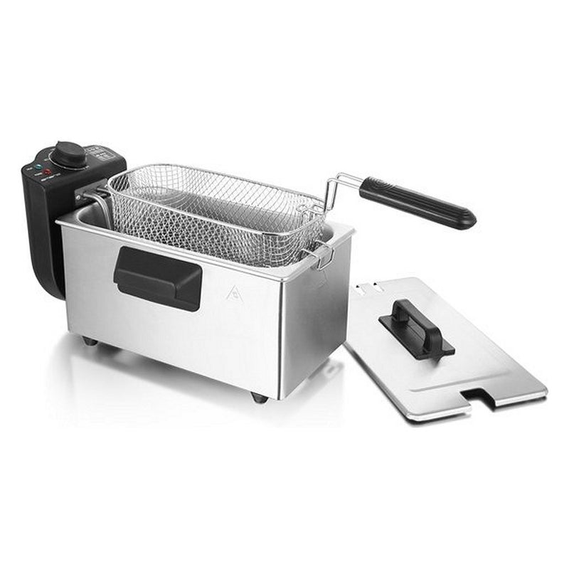 Afbeelding laden in galerijviewer, Emerio df-120482 friteuse 3l 2000w rvs zwart