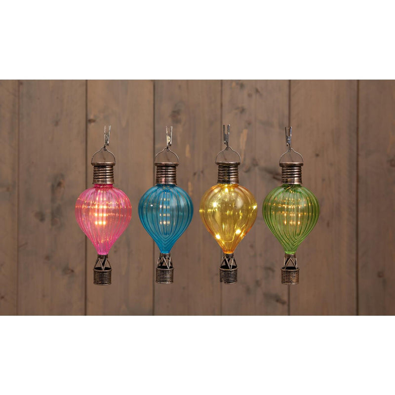 Afbeelding laden in galerijviewer, Anna's collection solar luchtballon flame effect 8x16cm blauw,groen,geel,roze