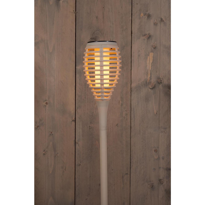 Afbeelding laden in galerijviewer, Anna's collection solar fakkel met vlameffect zand 12led 10x61cm