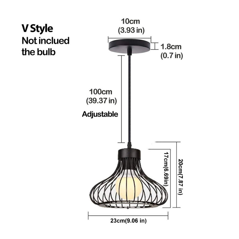 Afbeelding laden in galerijviewer, Homestyle pro mk013-b industriële hanglamp 23x20 cm zwart metaal