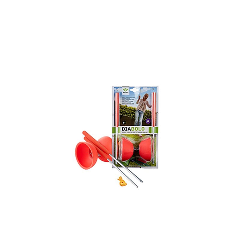 Afbeelding laden in galerijviewer, Engelhart diabolo van rubber met metalen stokjes - fluor rood