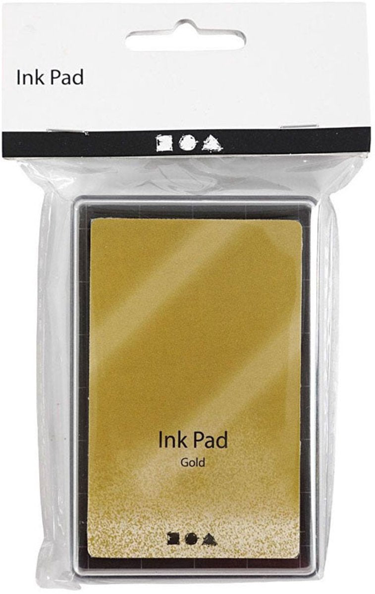 Afbeelding laden in galerijviewer, Creativ company stempelinkt, goud, h: 2 cm, afm 9x6 cm, 1 stuk