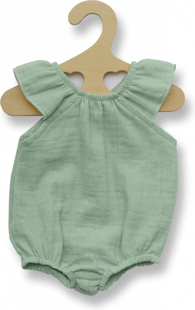 Afbeelding laden in galerijviewer, Heless poppenbody mintgroen met ruches, 28-35 cm