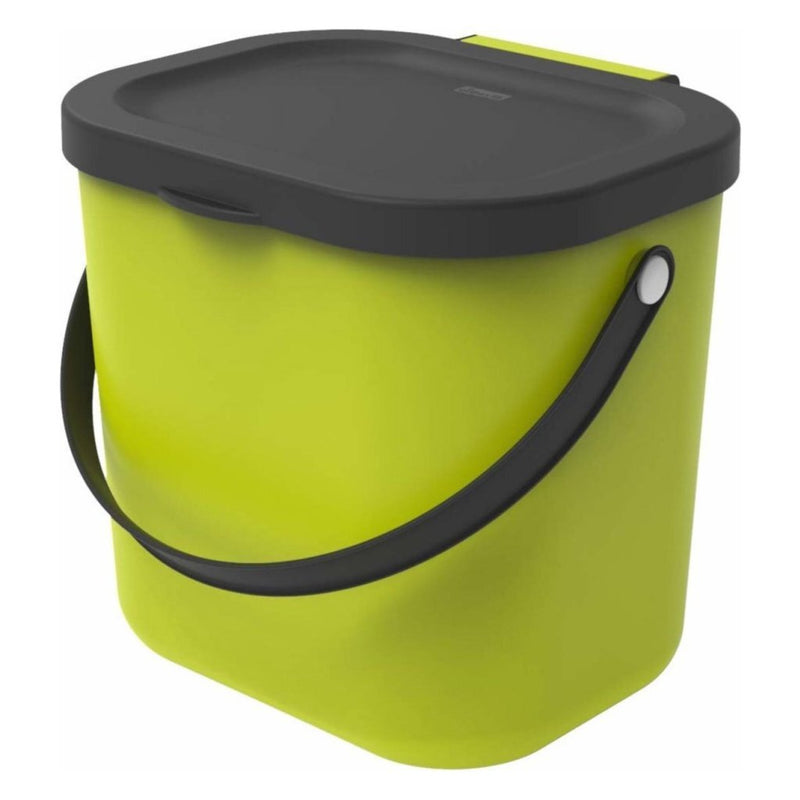 Afbeelding laden in galerijviewer, Rotho albula bio afvalbakje 23.5x20x20.8 cm 6l lime groen