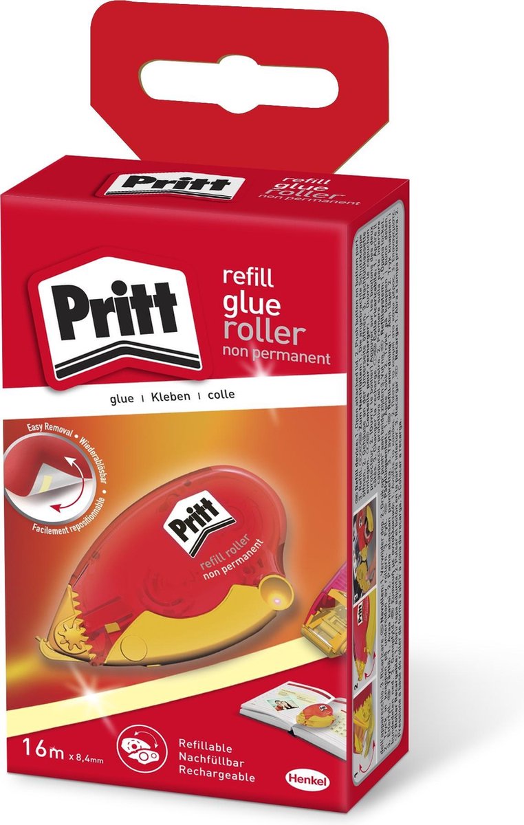 Afbeelding laden in galerijviewer, Quantore navulbare lijmroller non-permanent +refill pritt 8,4mmx16m oplosmiddel-zuurvrij