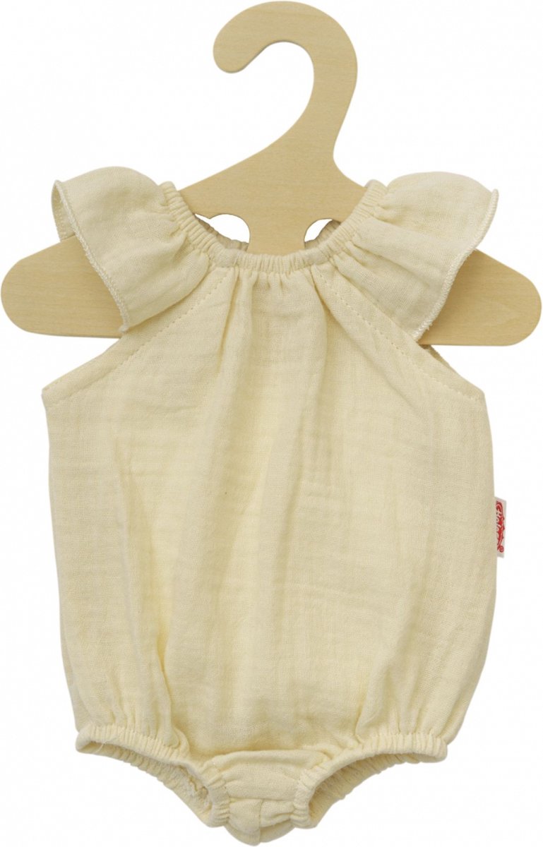 Afbeelding laden in galerijviewer, Heless poppenbody geel met ruches, 28-35 cm