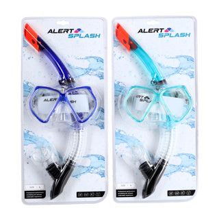 Afbeelding laden in galerijviewer, Alert splash snorkelset maat l 2 assorti | 2 stuks