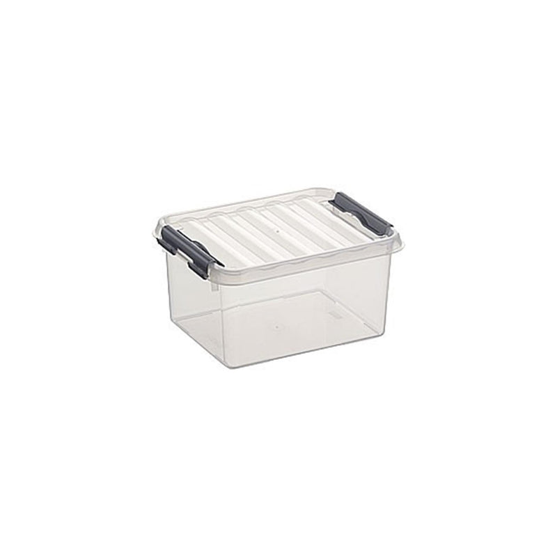Afbeelding laden in galerijviewer, Sunware q-line opbergbox 2 liter transparant 20x15x10,4cm