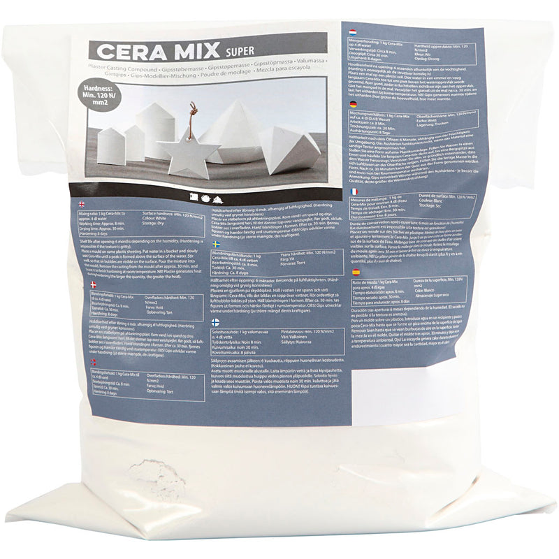 Afbeelding laden in galerijviewer, Https: www.cchobby.nl cera-mix-super-gipsgietmix-wit-5-kg-1-doos