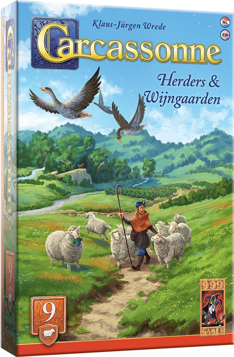 Afbeelding laden in galerijviewer, 999games 999 games carcassonne herders wijngaarden uitbreiding
