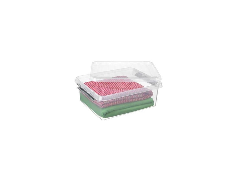 Afbeelding laden in galerijviewer, Sunware q-line opbergbox transparant 25 liter 50x40x18cm