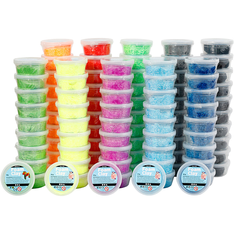 Afbeelding laden in galerijviewer, Https: www.cchobby.nl foam-clayr-diverse-kleuren-10x10-doosje-1-doos-789569