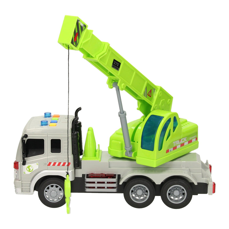Afbeelding laden in galerijviewer, Lobbes speelgoed bv truck met haakarm met licht en geluid