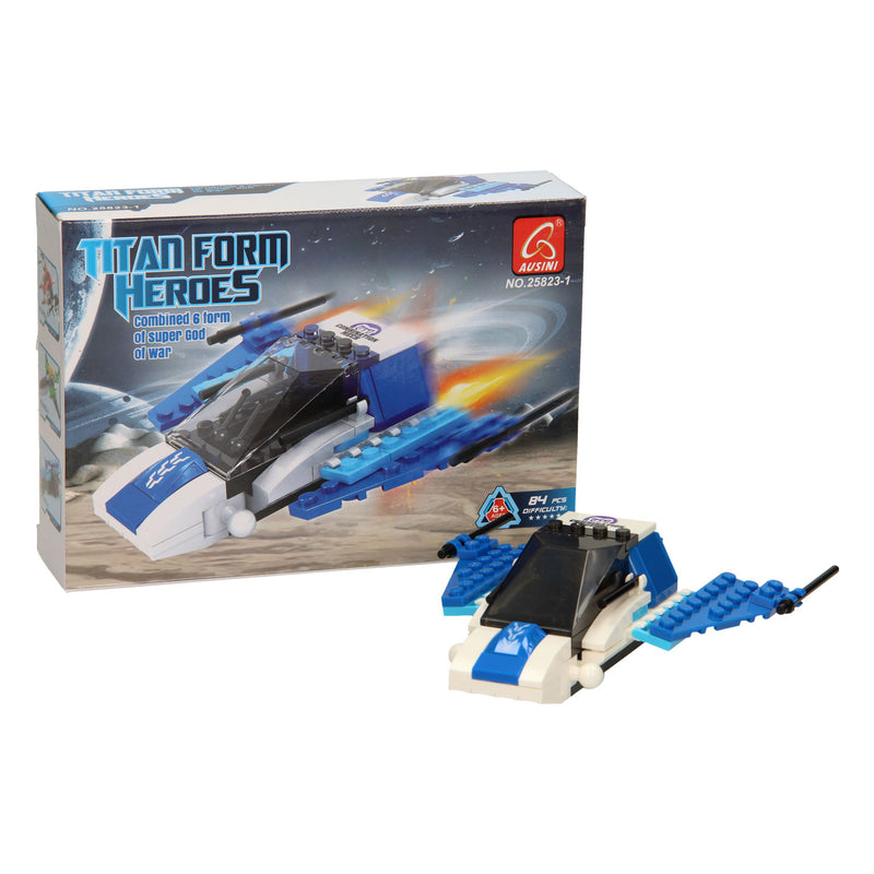 Afbeelding laden in galerijviewer, Bouwset titan heroes - space blauw - 84dlg.