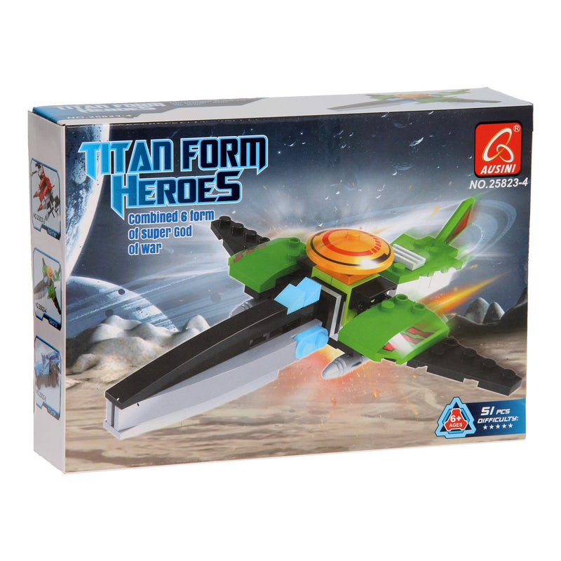 Afbeelding laden in galerijviewer, Bouwset titan heroes - space groen, 51dlg.