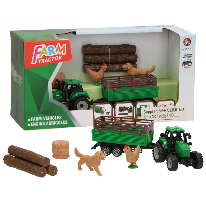 Afbeelding laden in galerijviewer, Tractor met toebehoren - set 3