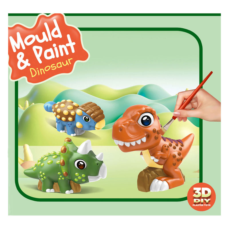 Afbeelding laden in galerijviewer, Lobbes speelgoed bv lobbes knutselset dino 3d gieten en schilderen voor kinderen.