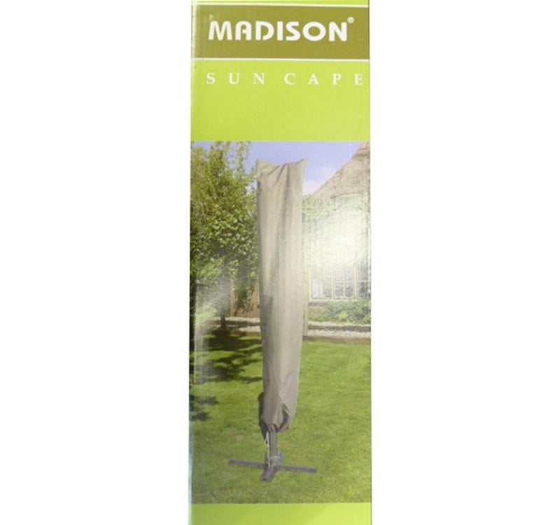 Afbeelding laden in galerijviewer, Madison parasolhoes beschermhoes v. staande en hangende parasol grijs 50x245cm.