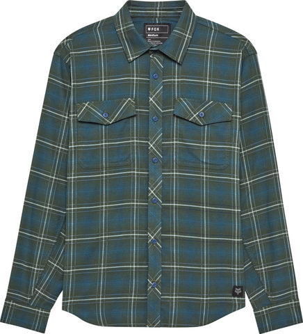 Afbeelding laden in galerijviewer, Fox head survivalist stretch flannel long-sleeve shirt